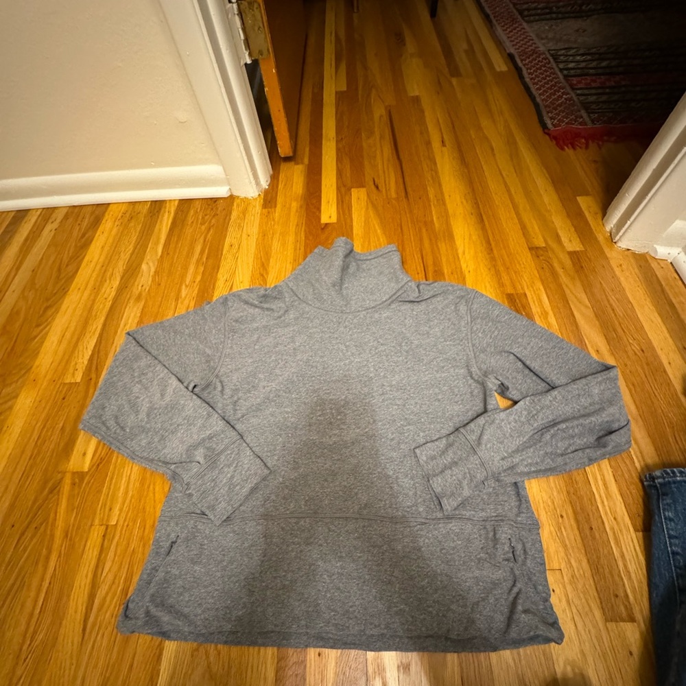 Lululemon Grey Turtleneck with Front Pocket